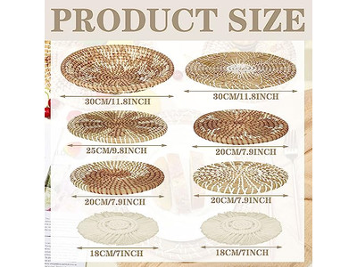 Ручной плетёный настенный декор круглый ручной работы декоративный подвесной