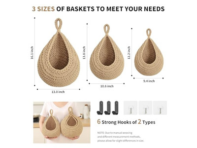 Ручной бамбуковый настенный декор для столовой, круглый плетёный