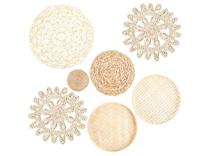 Настенное искусство макраме, богемный декор, разноцветный интерьер