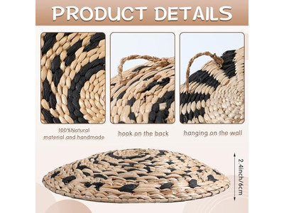 Плетёные настенные корзины для домашнего декора набор богемных подвесных